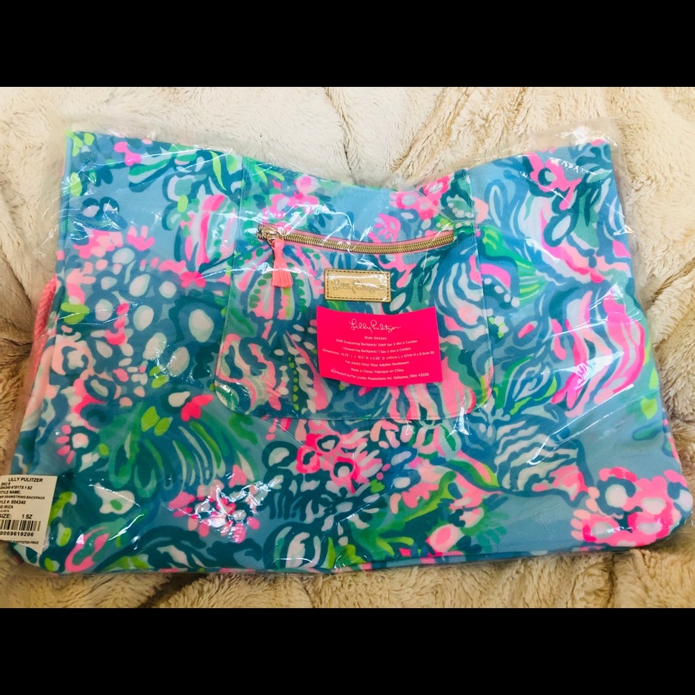 Lilly Pulitzer Drawstring Backpack